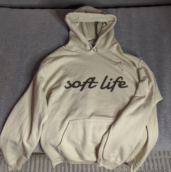 Soft life hoodie cream colour - Picture 2 of 2